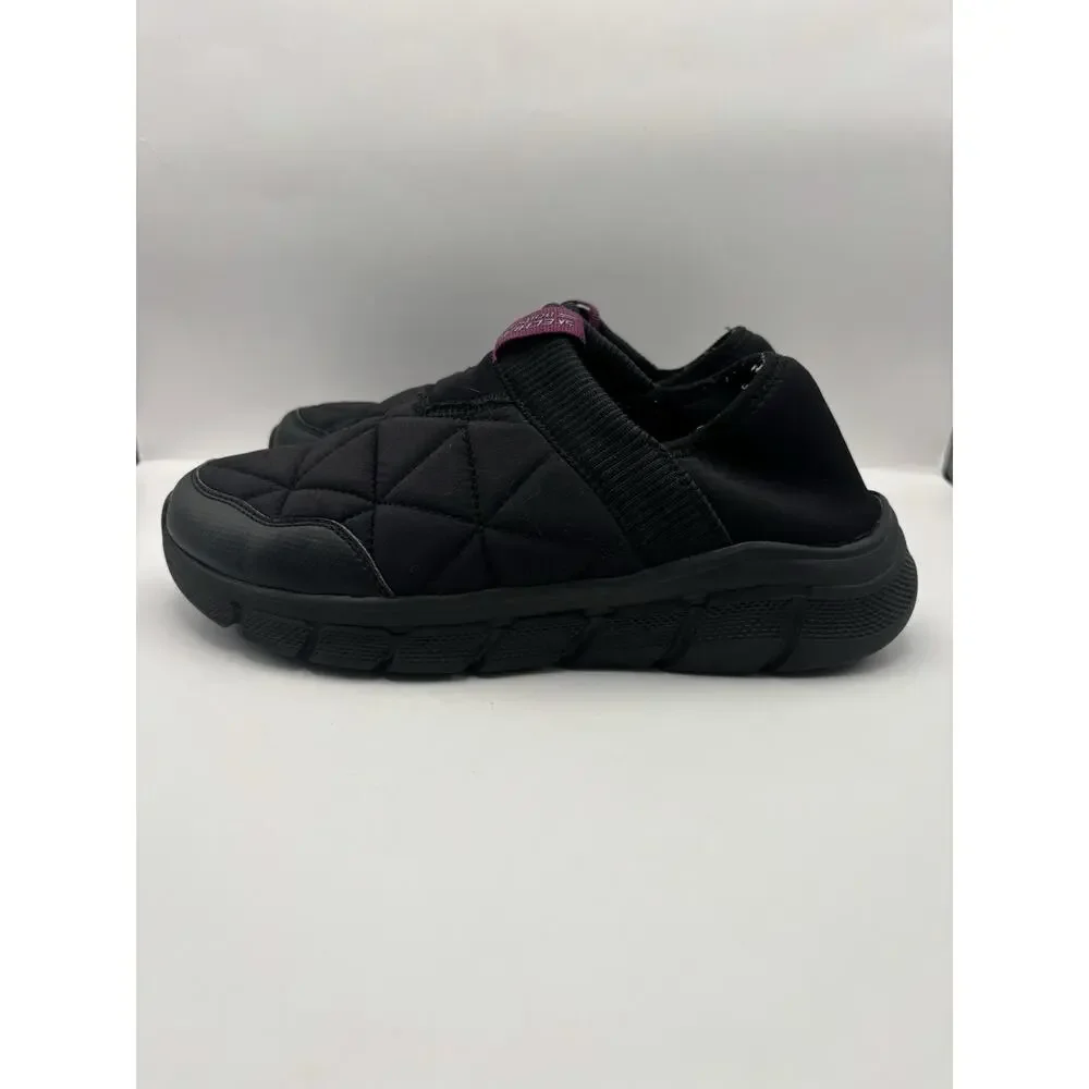 Skechers Bobs Sport B Flex Puffy Slip On Black Shoes Women Size 9.5